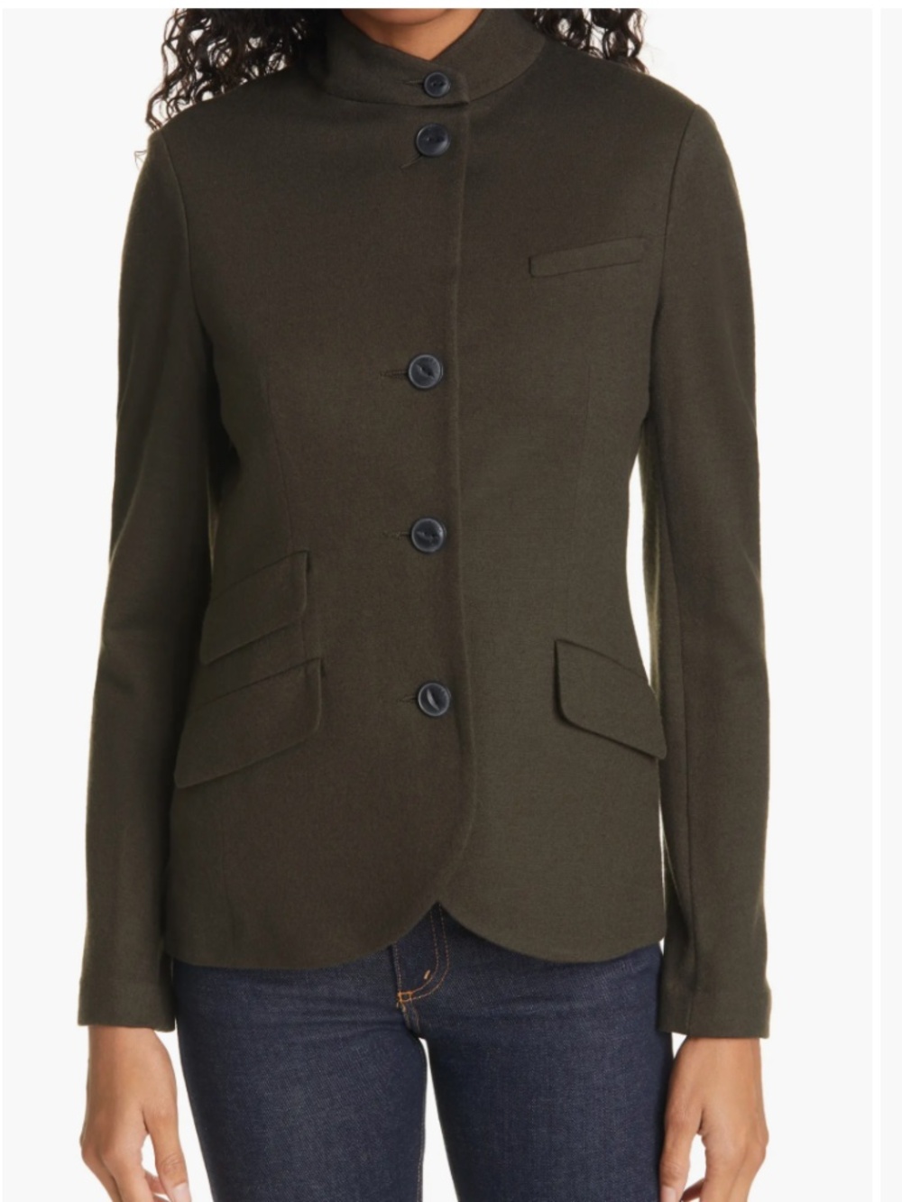 rag & bone Slade Wool Blazer ArmyGreen Size 6